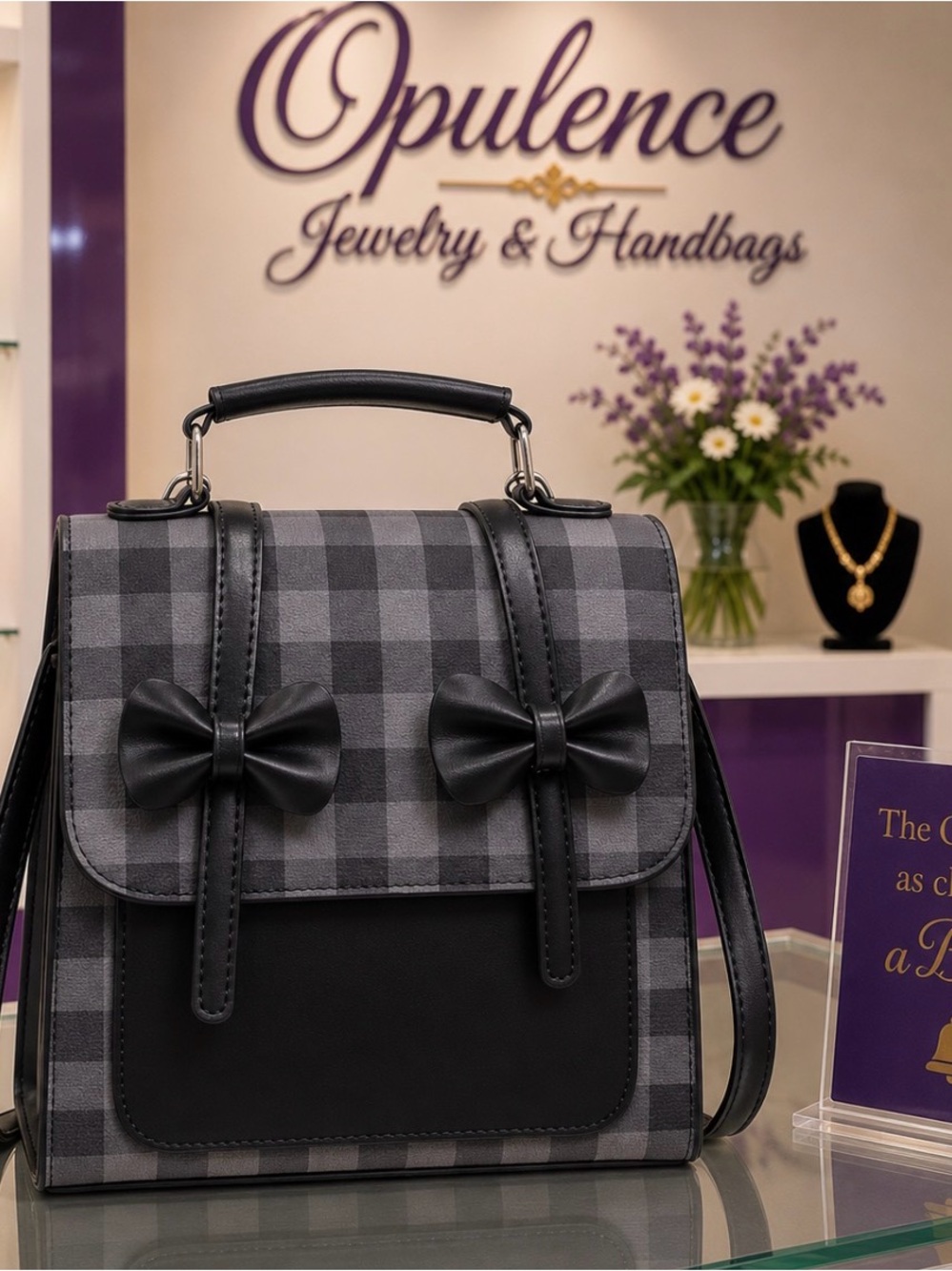 Check Bow Flap Backpack